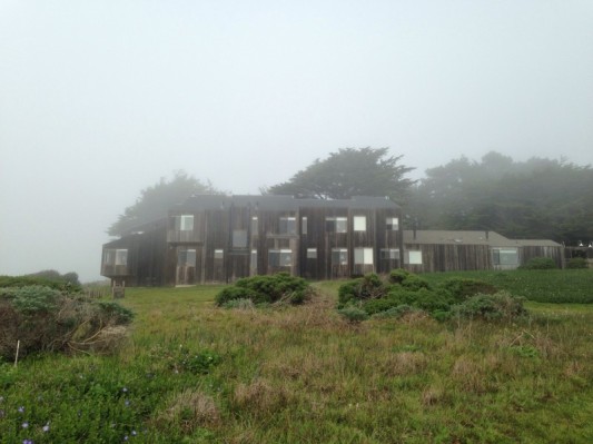 Photo credit: RoxyRobles. Sea Ranch homes on a foggy day. 